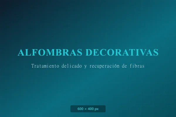 Limpieza de Alfombras Decorativas