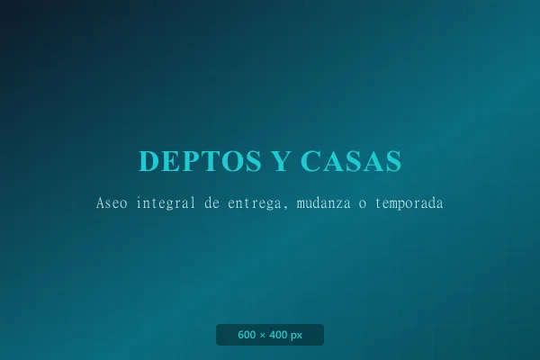 Limpieza Profunda de Departamentos y Casas